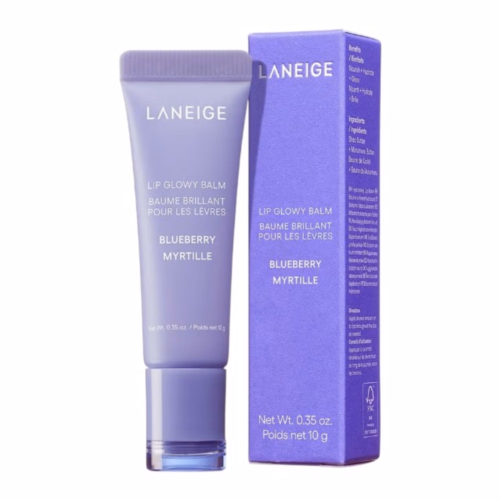 Laneige Lip Glowy Balm Blueberry Hydrating Lip Balm with Shea Butter and Murumuru Seed Butter 10g 1