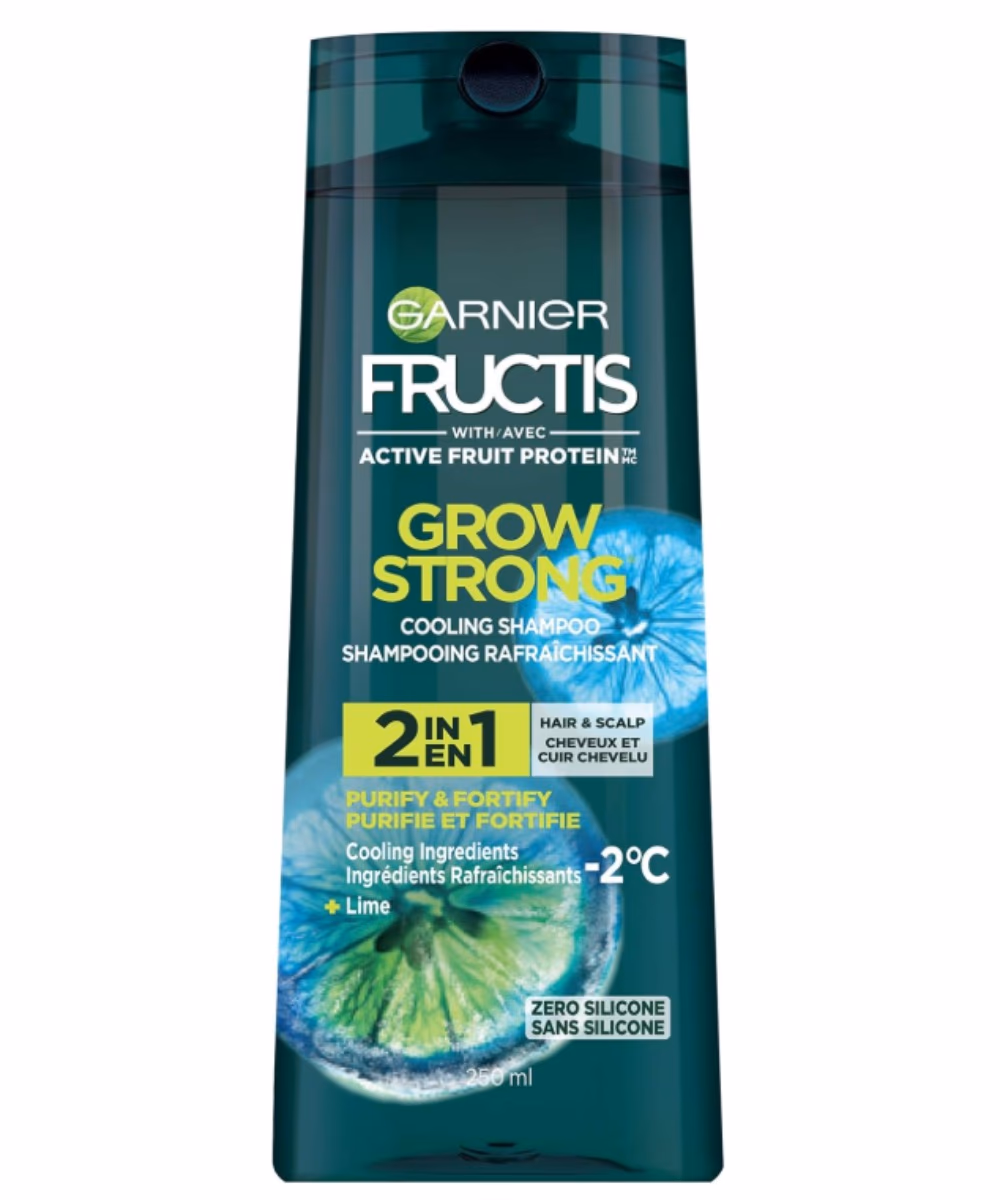 Garnier Fructis Grow Strong 2 in 1 Cooling Shampoo 250 ml