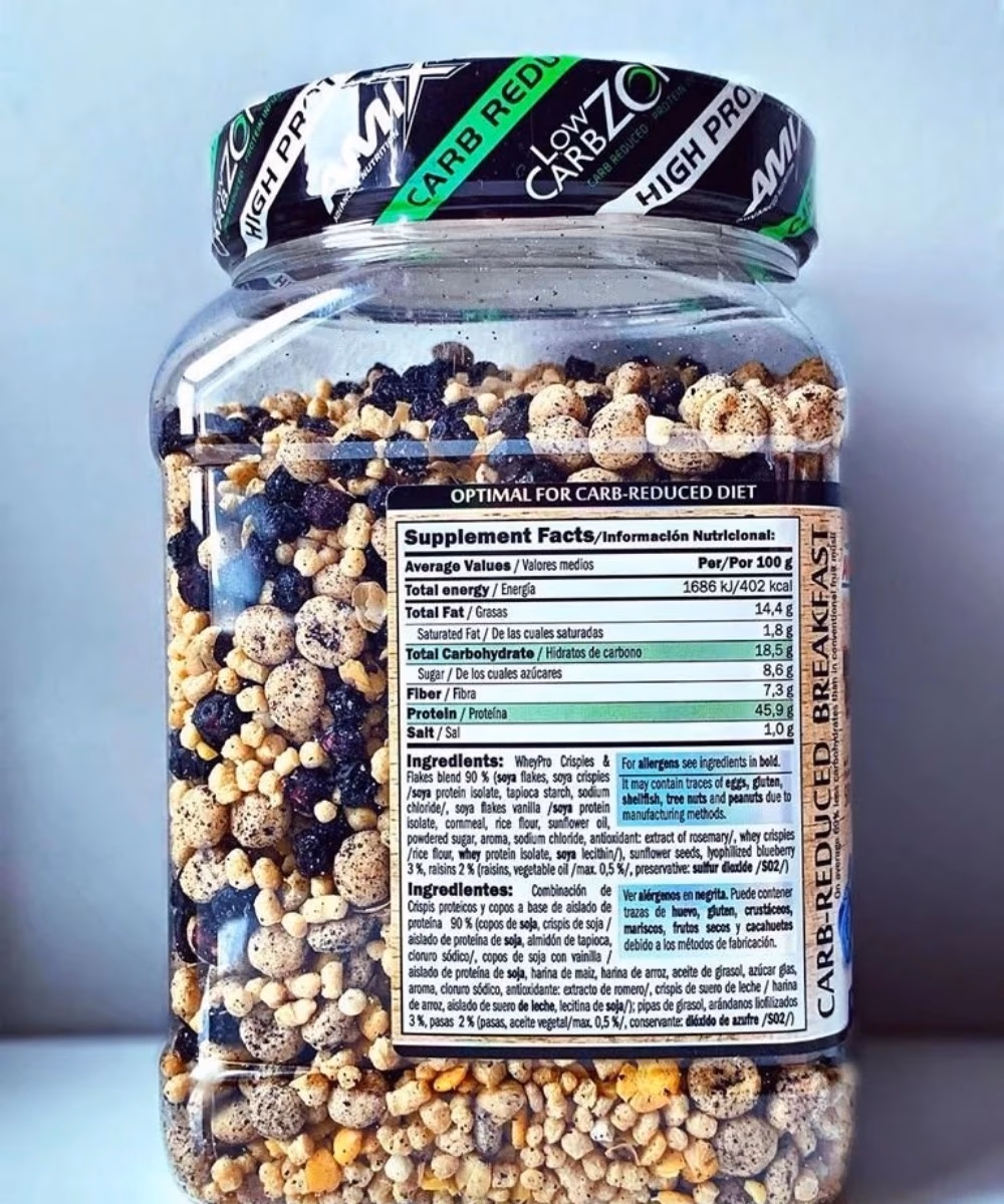 Amix Mr. Poppers Protein Musli Blueberry Vanilla - 500gm 4