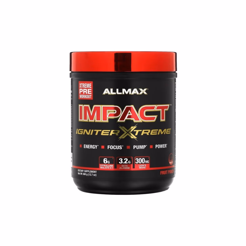 Allmax Impact Igniter 328gm - Fruit Punch Flavor