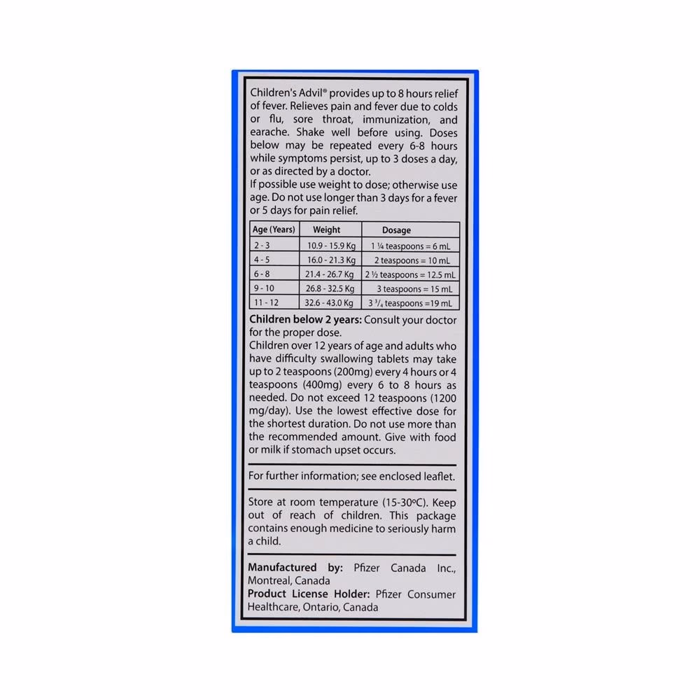 Advil Children's Suspension (100ml) 3