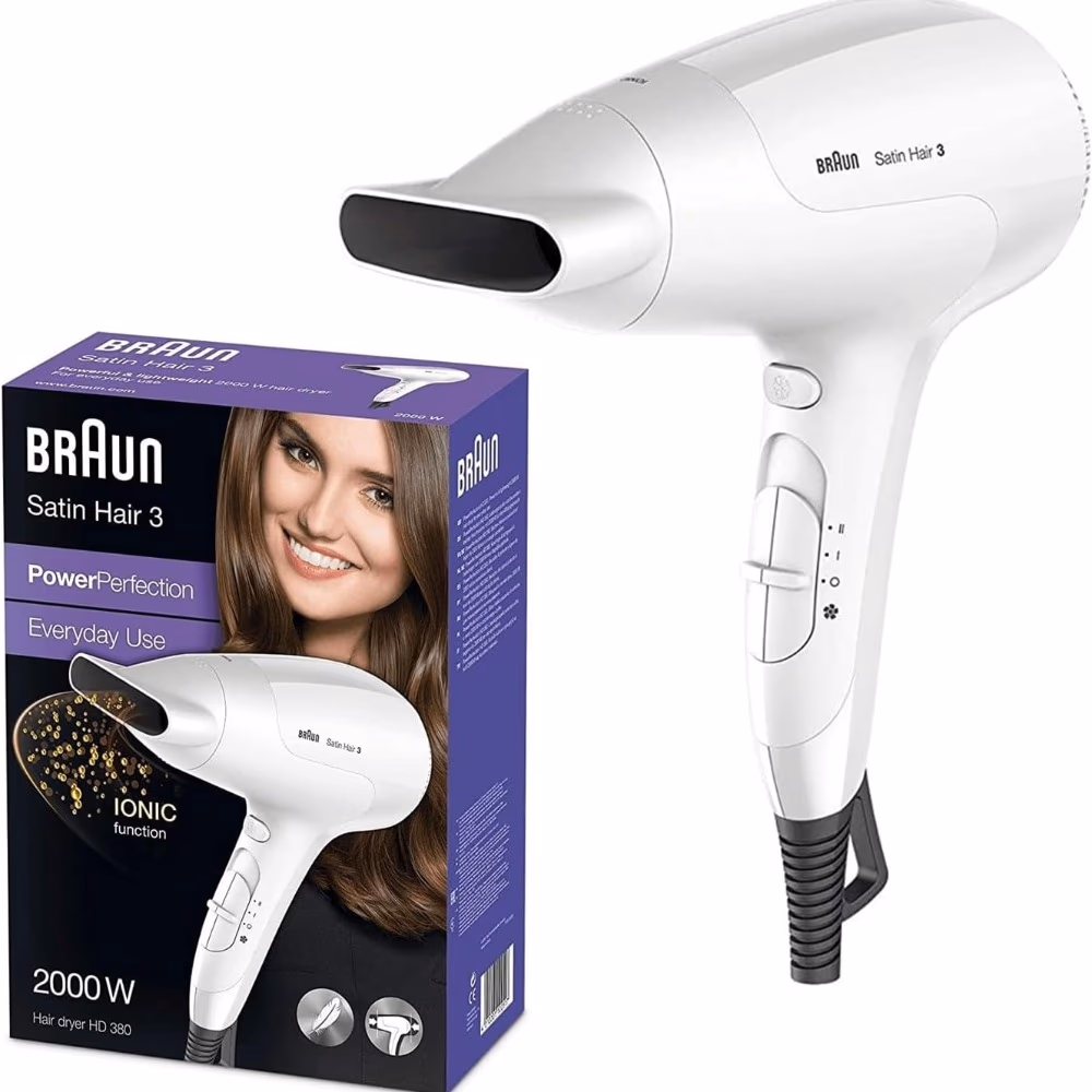 Braun Satin Hair 3 Power Perfection HD 380 Hair Dryer 2000 Watts-White 4