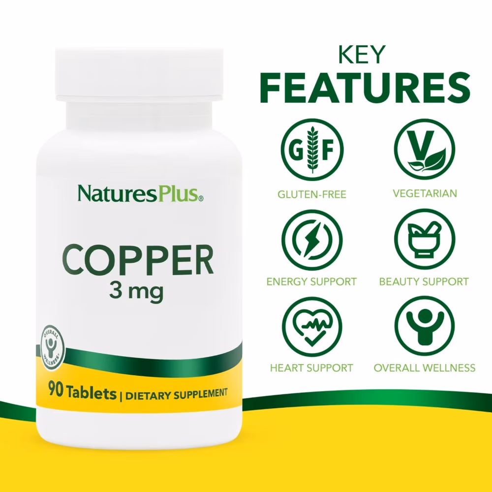 Natures Plus  Copper 3mg Tablet 90s 3