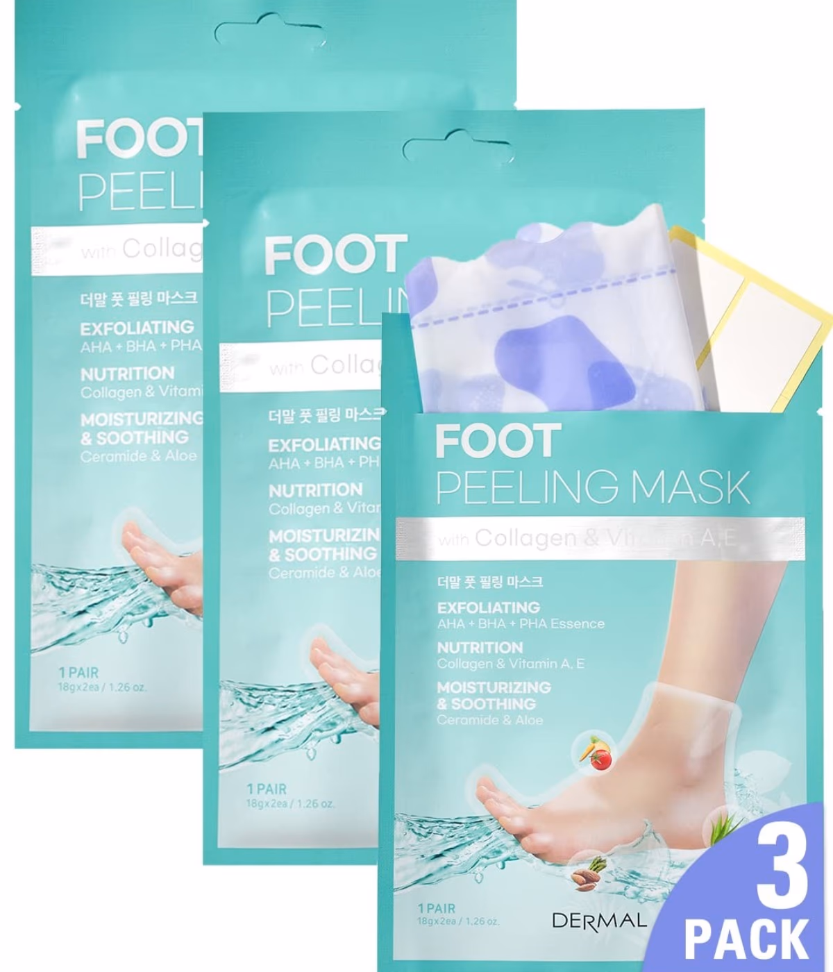 Dermal Foot Peeling Mask 1 Pair 1