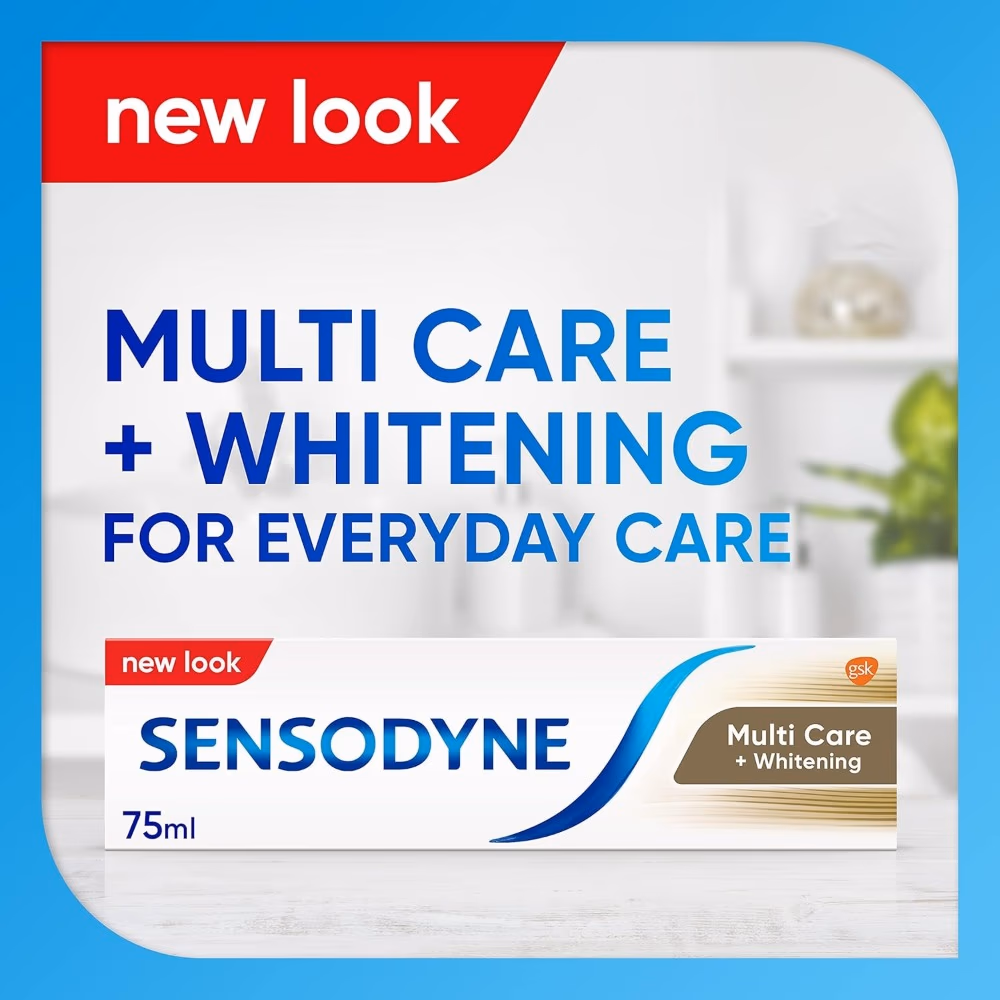 Sensodyne Multicare + Whitening Toothpaste 75ml 2