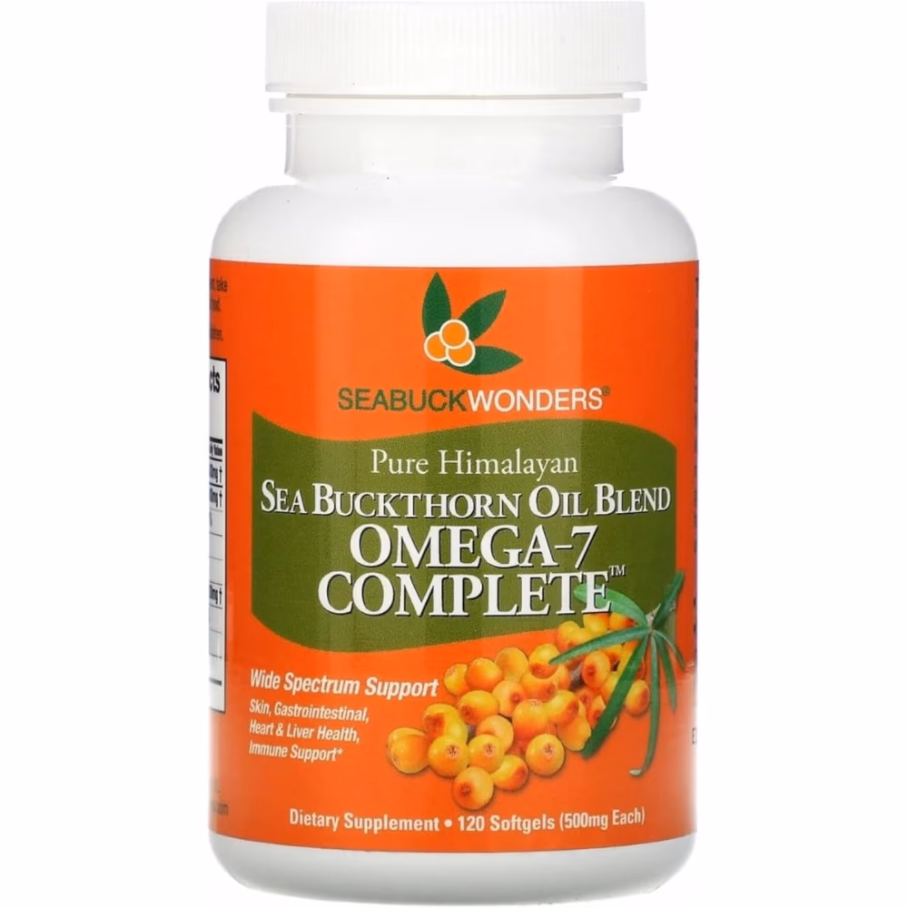 Seabuck Wonders Omega 7 Complete -120 Softgels  1