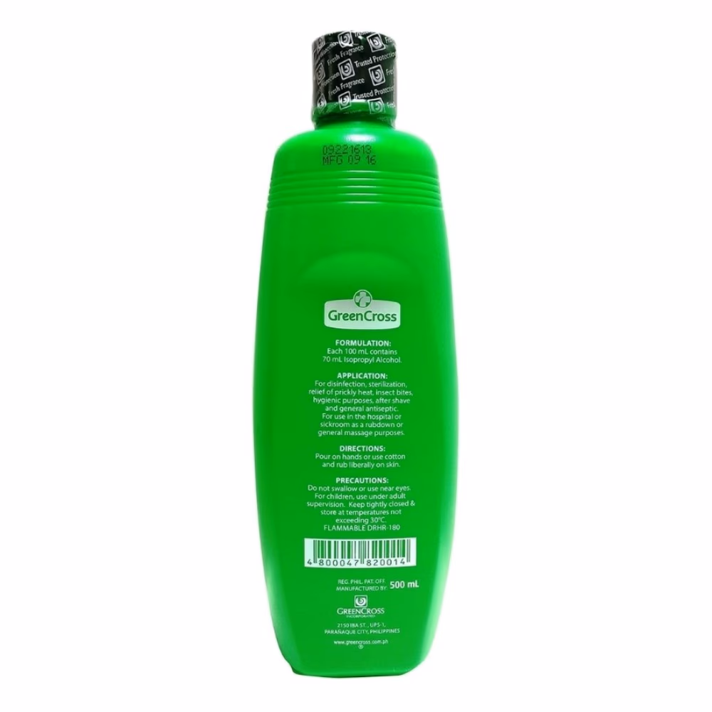 Green Cross Isopropyl Alcohol 70% Solution, 500ml 2