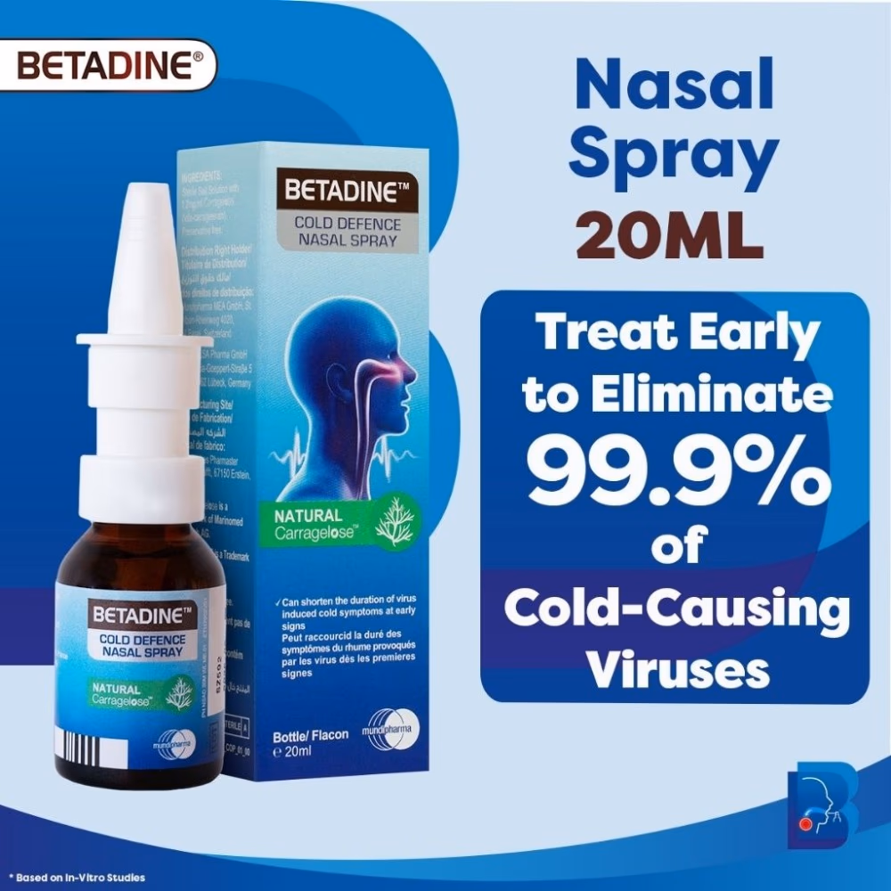 Betadine Cold Defense Nasal Spray for Adults 20ml 5