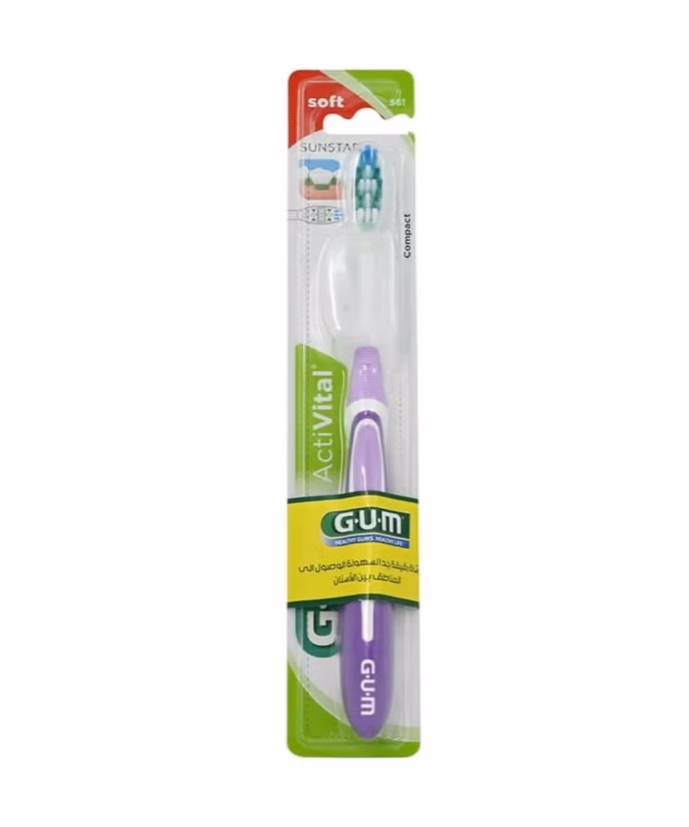 GUM ActiVital Toothbrush (581) Soft - Assorted Color 3