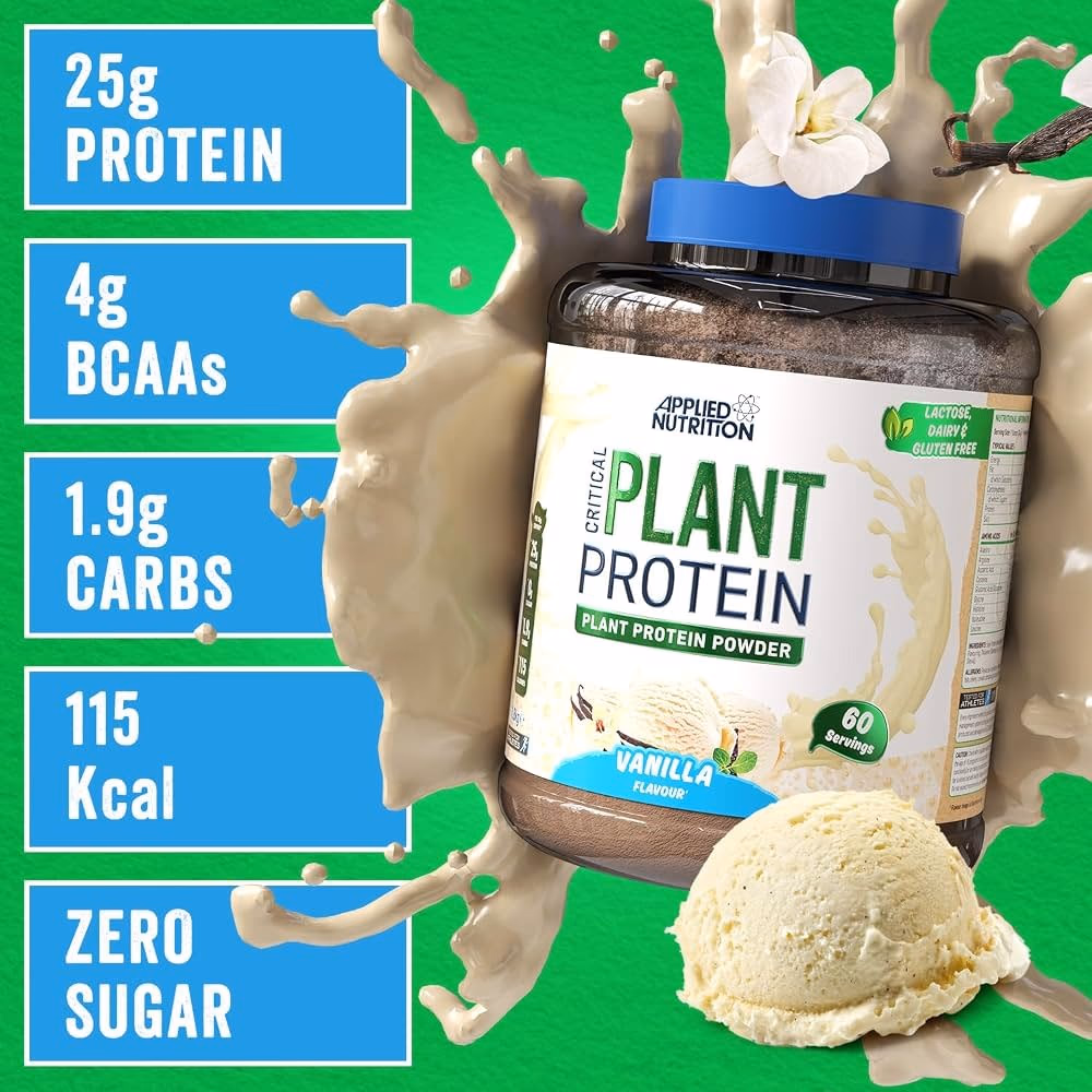 Applied Nutrition Critical Plant Protein – Vegan Friendly Protein Powder – Vanilla – 1.8kg 3