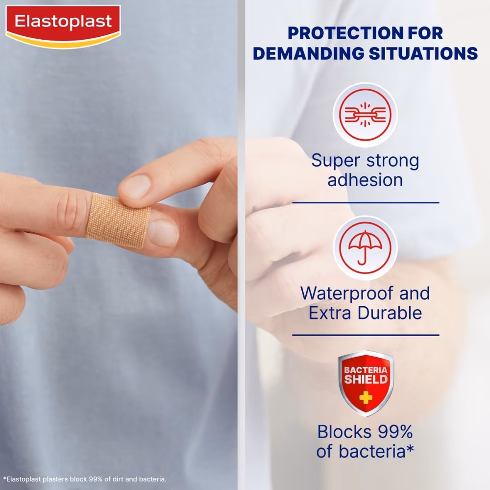 Elastoplast Extra Tough Waterproof Plasters - 12s 5