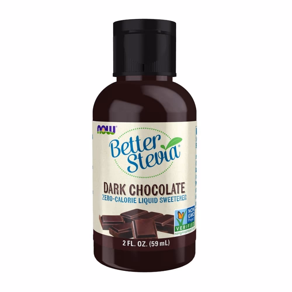NOW Better Stevia Dark Chocolate Liquid 59ml