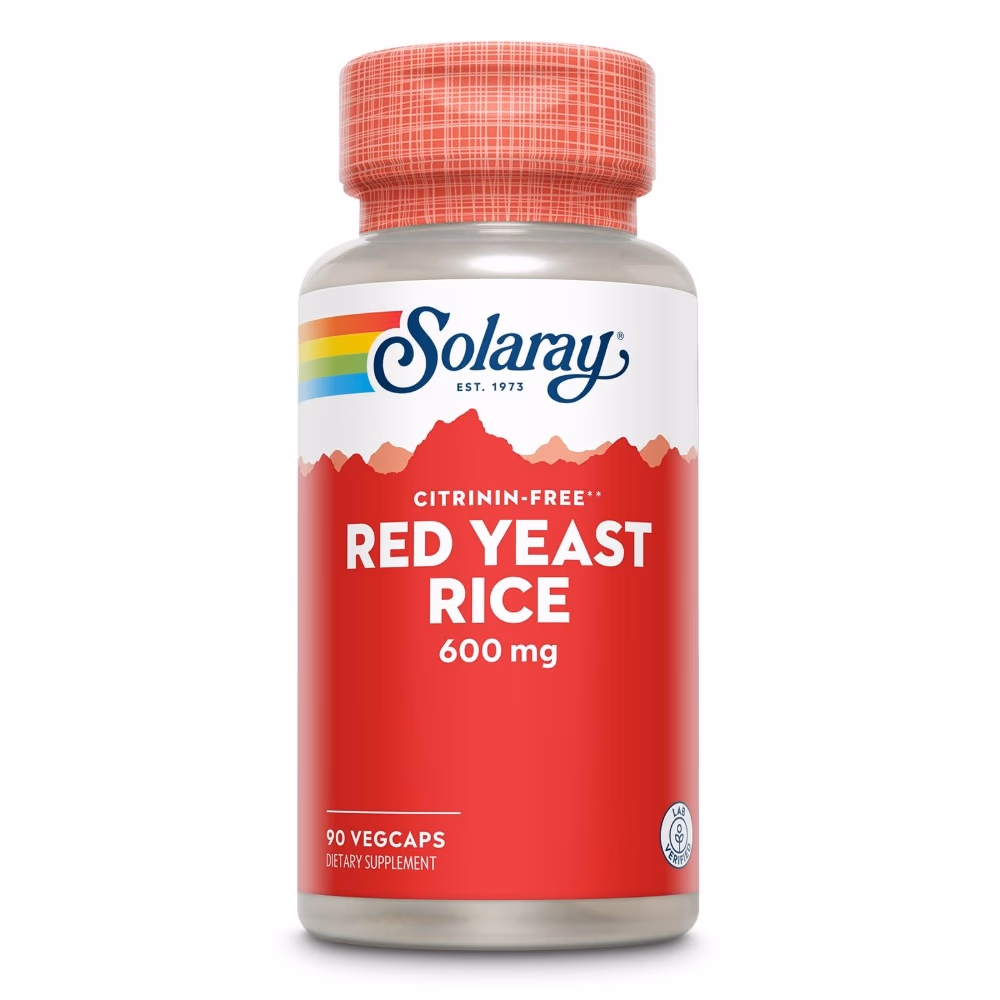 Solaray Red Yeast Rice 600mg 90 Veg Caps