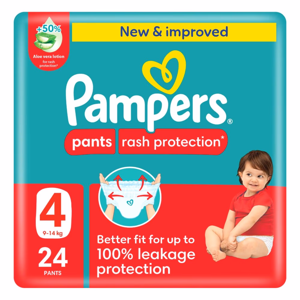 Pampers 4 Rash Protection Pants 24S 1