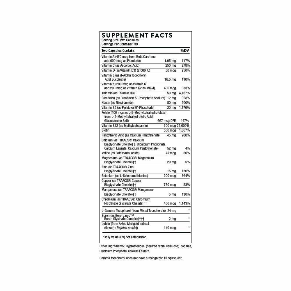 Thorne Basic Nutrients 2/Day 60 Capsules 5