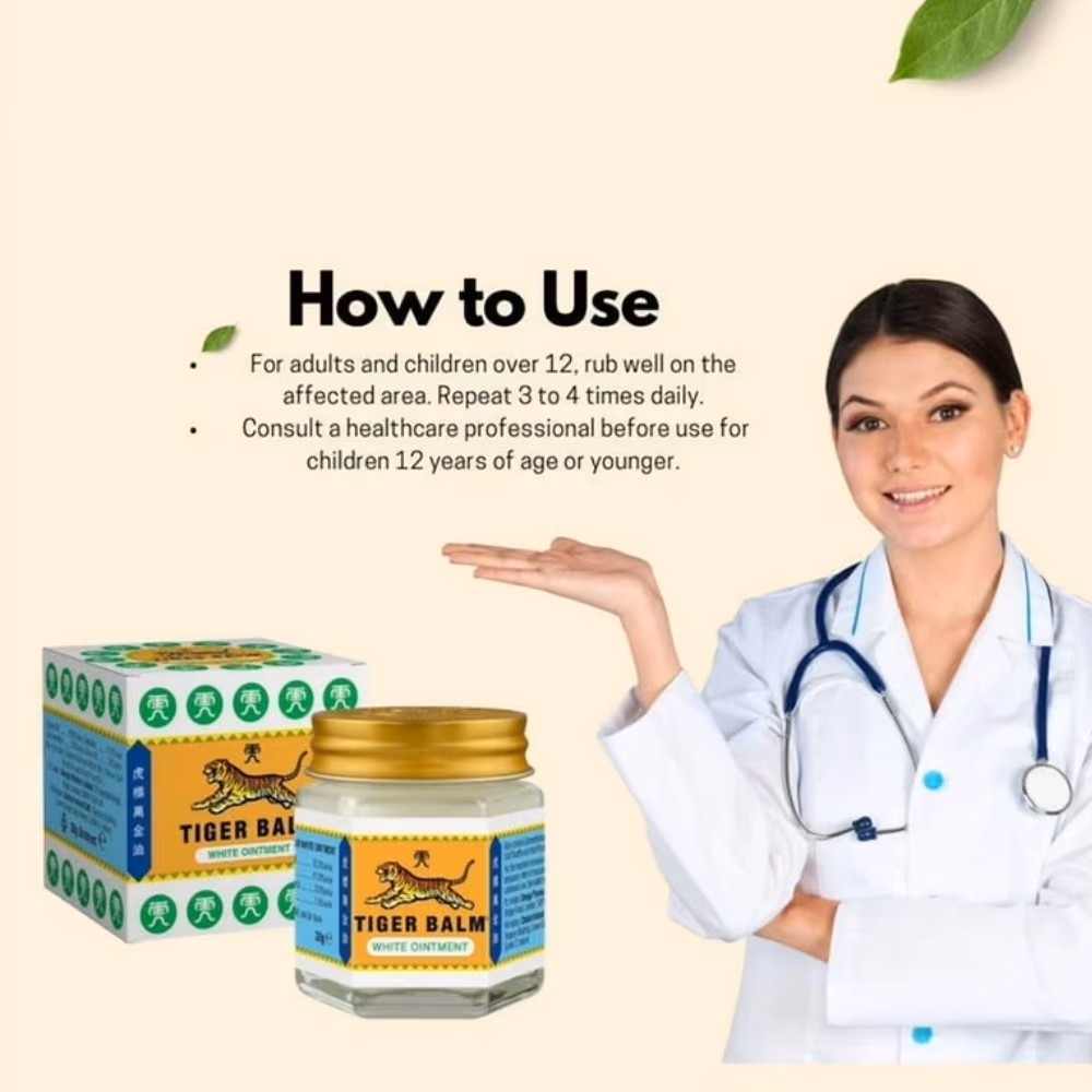 Tiger Balm White Ointment Clear 19 gm 2