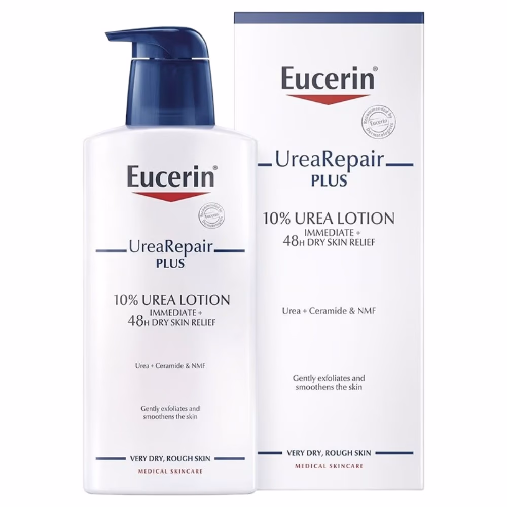 Eucerin UreaRepair PLUS 10% Urea Lotion 400ml Very Dry Rough Skin Intensive Moisturising Body Care with Urea, Ceramides and Natural Moisturising Factors 1