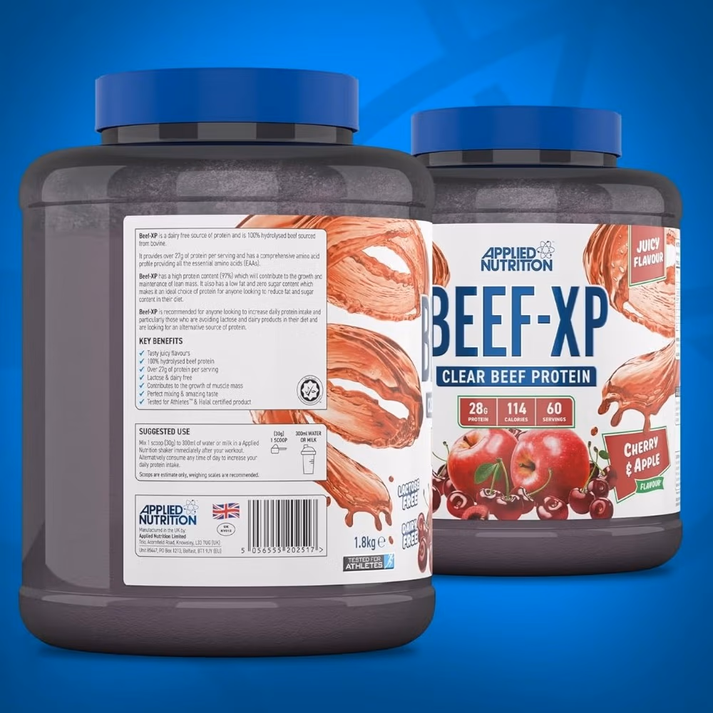 Applied Nutrition BEEF-XP Beef Protein – Cherry Apple Flavored 1.8 kg 4