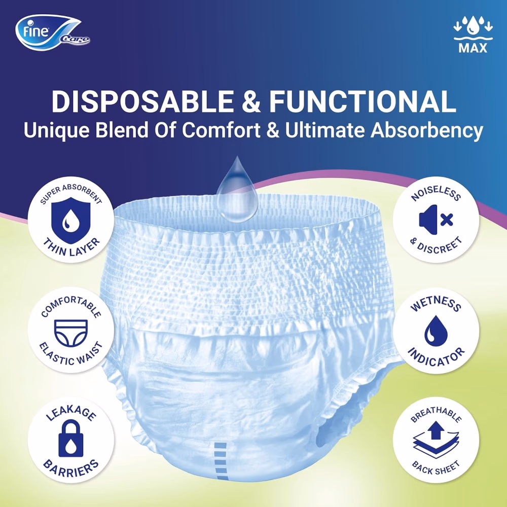 Fine Care Adult Diapers Pull-Ups Extra Large 14s 3
