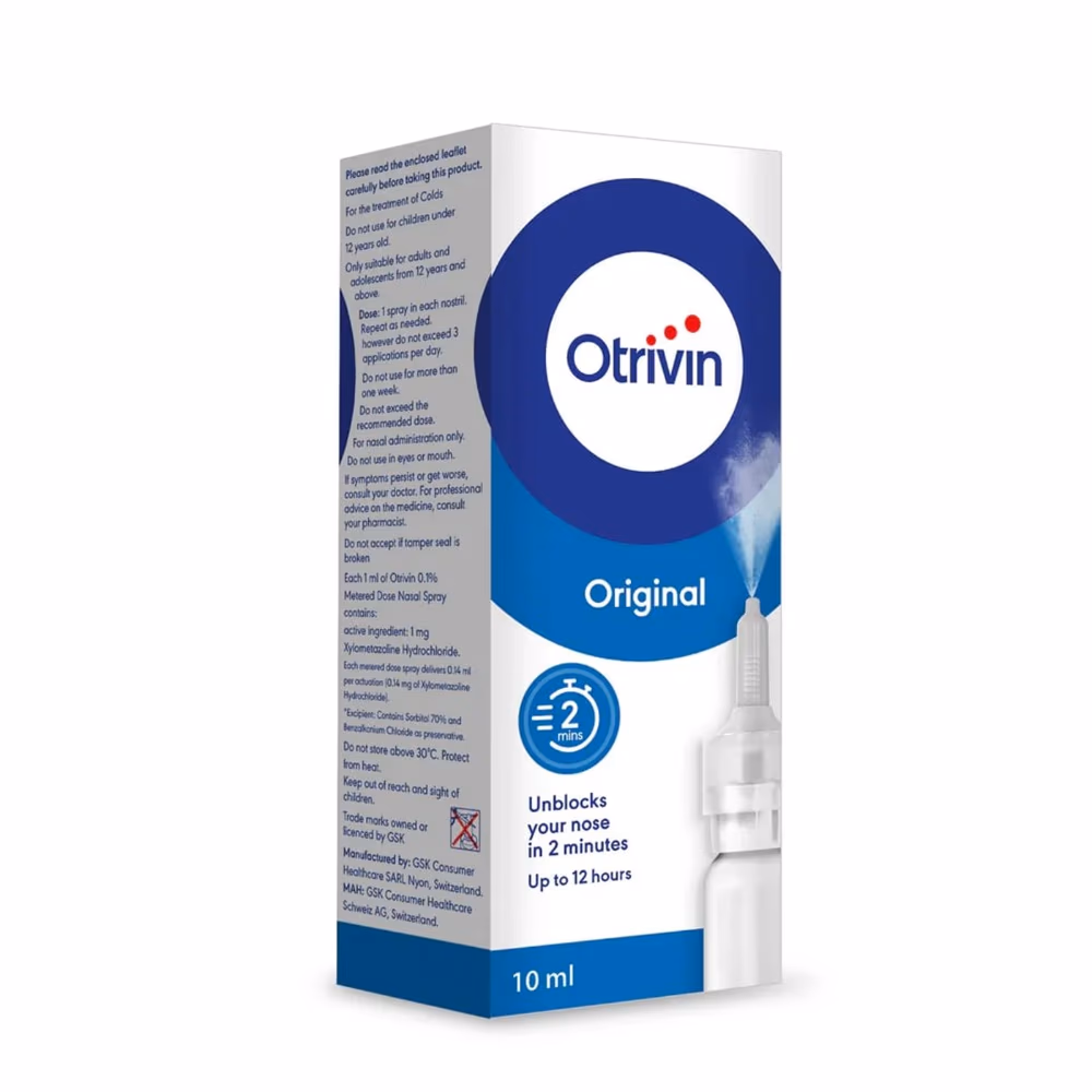 Otrivin 0.1% Adults Nasal Spray 10ml 1