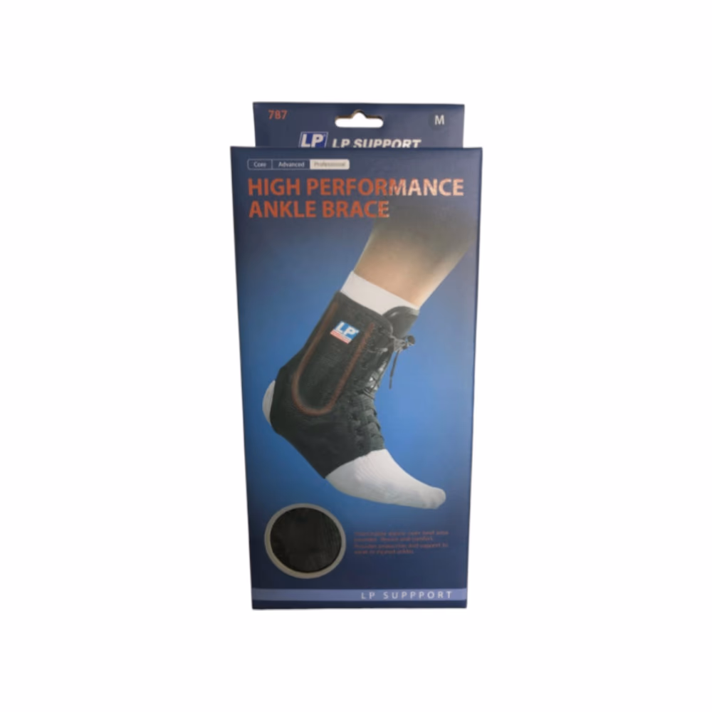 LP 787 High Performance Ankle Brace Black – Medium