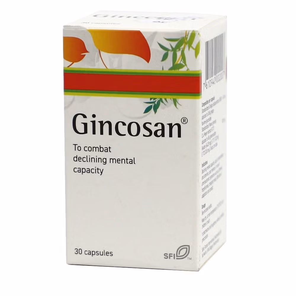 Gincosan Hard Gelatin Capsules – 30 Capsules 1