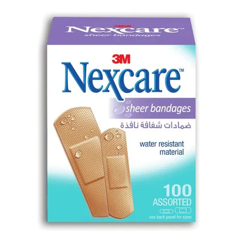 3M Nexcare Sheer Bandages - One Size - 100 Bandages 1