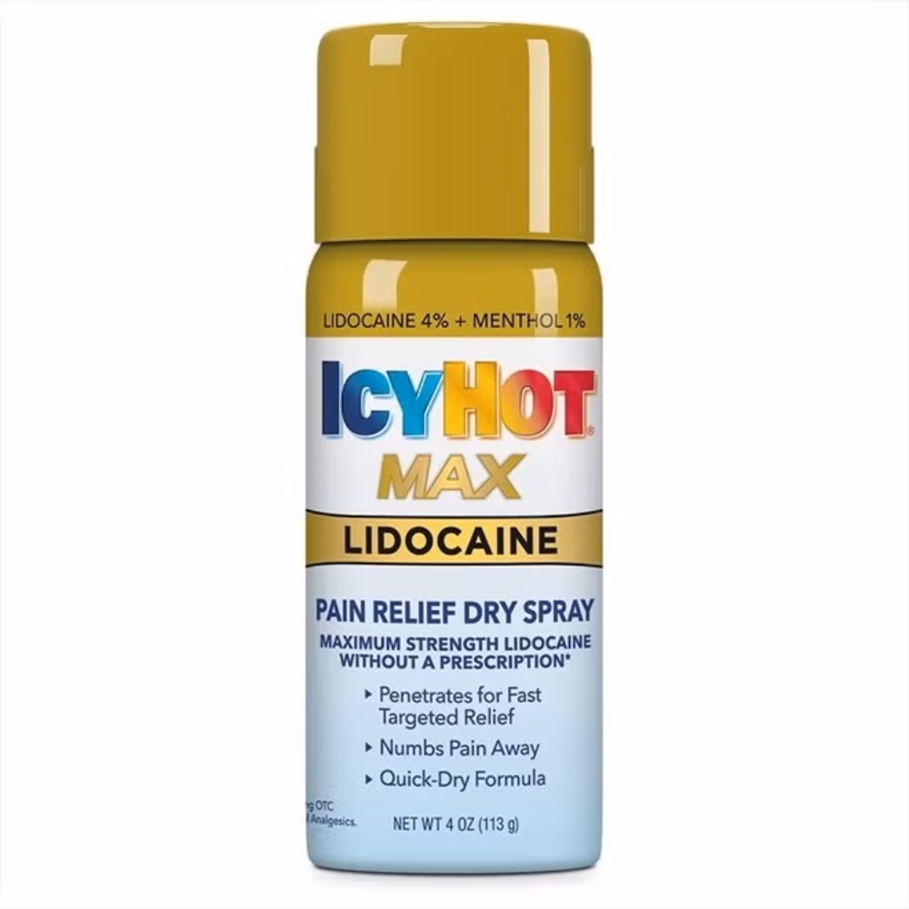 Icyhot Max Lidocaine Pain Relief Dry Spray 113gm 1