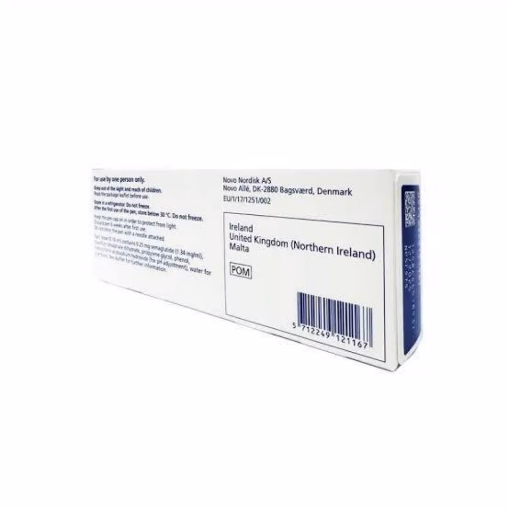 Ozempic Semaglutide 0.25mg Solution For Injection In Pre-Filled Pen 3