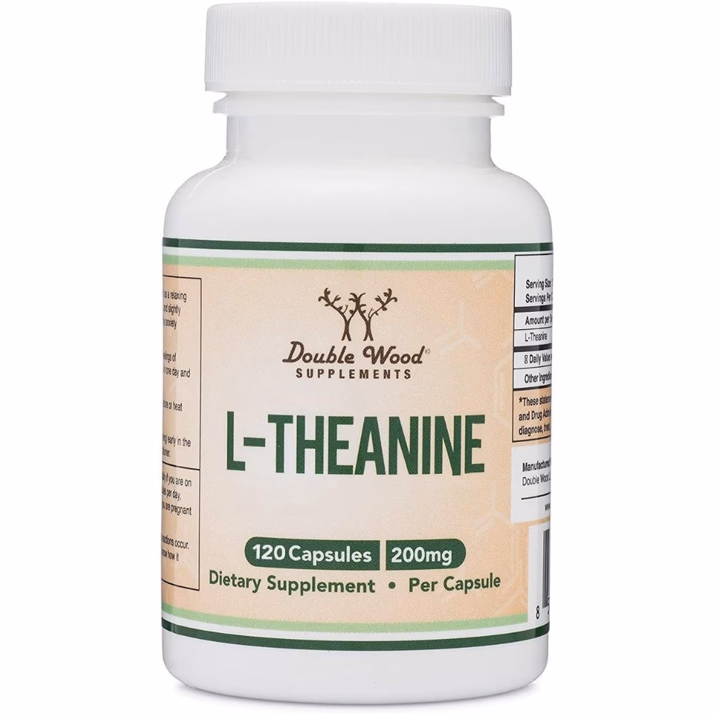 Double Wood L-Theanine 200 mg-120 Capsules 1