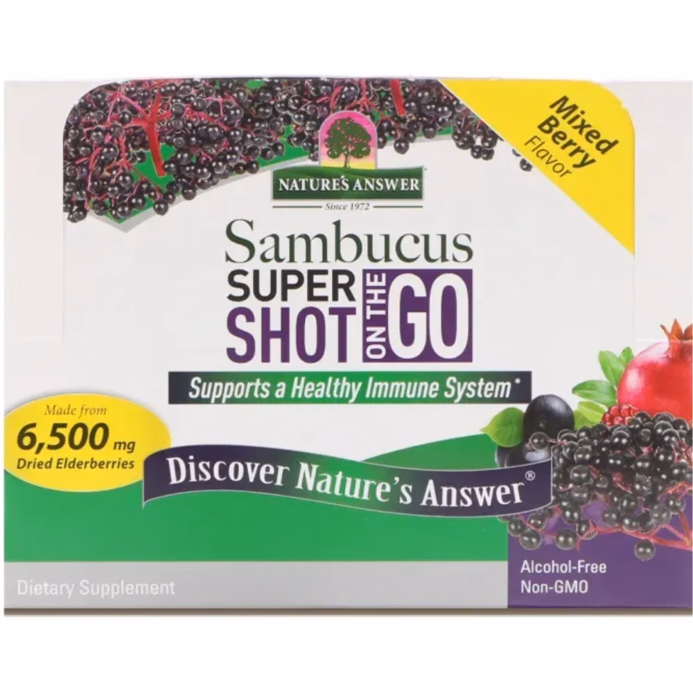 Natures Answer Sambucus 6500mg Super Shot 60ml 4