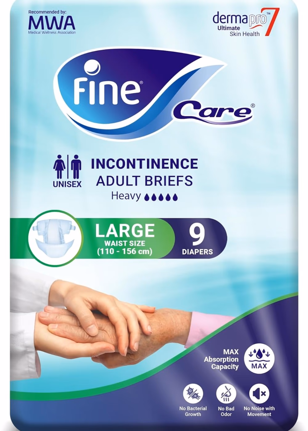 Fine Care Adult Diaper Large 9s