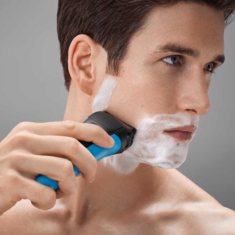 Braun Series 3 Rechargeable Wet & Dry Electric Shaver For Men-Blue 5