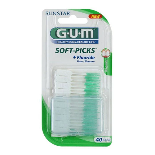 GUM Soft-Picks with Fluoride (632) - Pack of 40 1