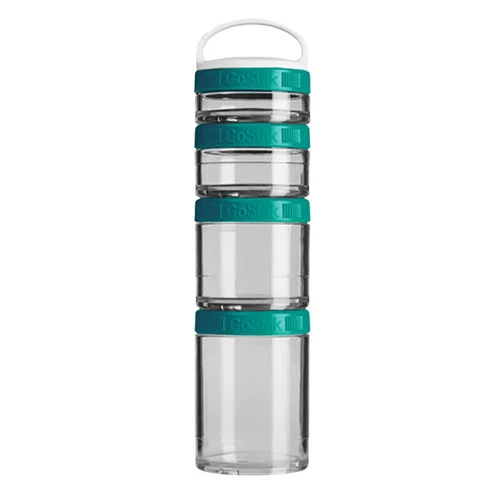 Blender Bottle GoStak Starter 4Pak - Teal Color 1