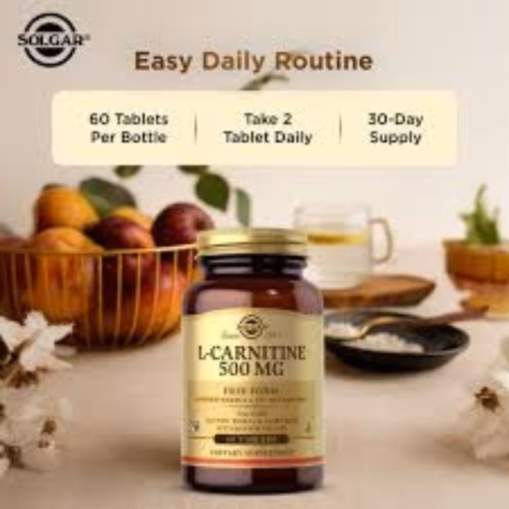 Solgar L-Carnitine 500mg 60 Tablets 2