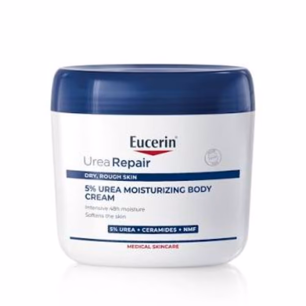 Eucerin UreaRepair 5% Urea Moisturizing Body Cream 450ml Intensive 48h Moisture for Dry Rough Skin with Urea, Ceramides and Natural Moisturising Factors  2.