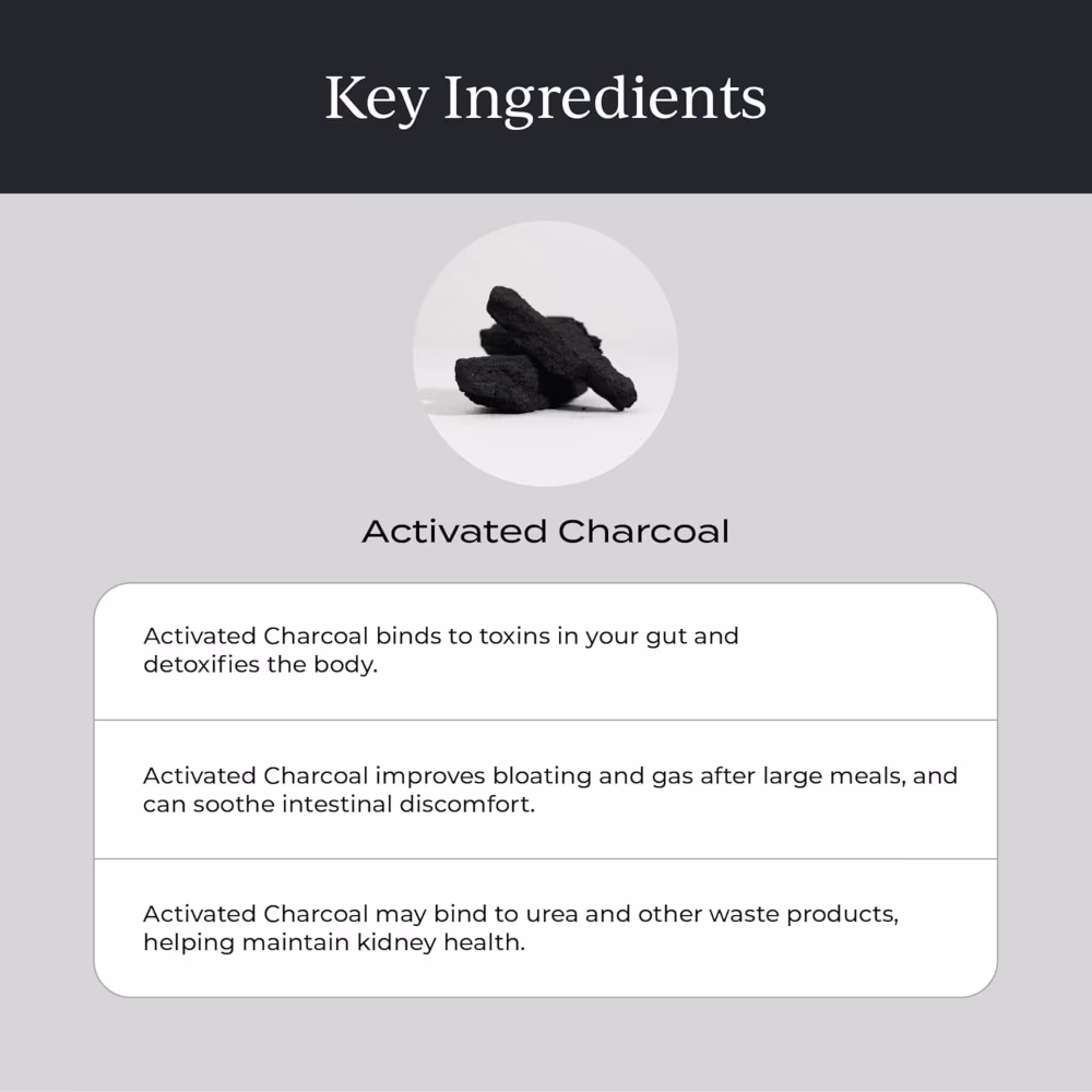 Cymbiotika Activated Charcoal Lemon Cream – Daily Detox Liquid Supplement | 26 x 10ml Pouches 3