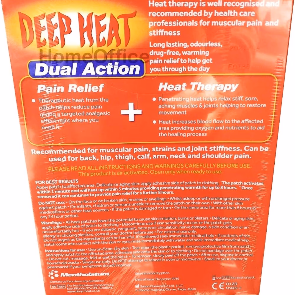 Deep Heat Patch - Pack of 4 2