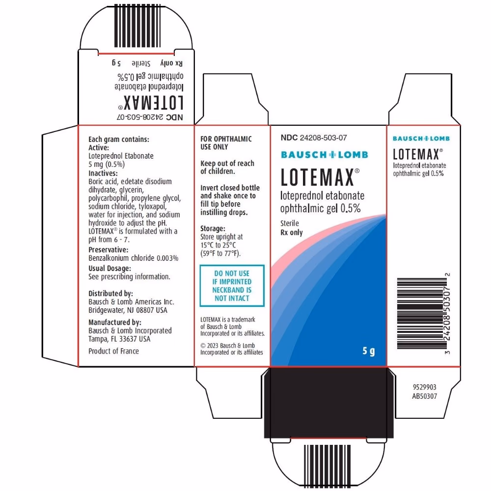 Lotemax 0.5% Ophthalmic Gel 5g 3