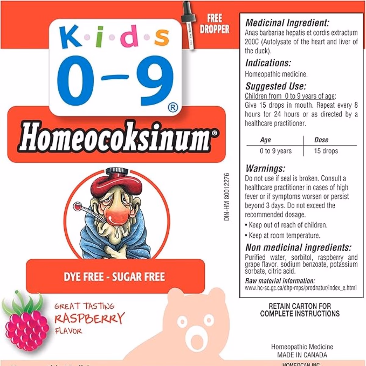 Homeocan Kids 0-9 Flu Buster Oral Solution 25ml - Raspberry Flavor 3