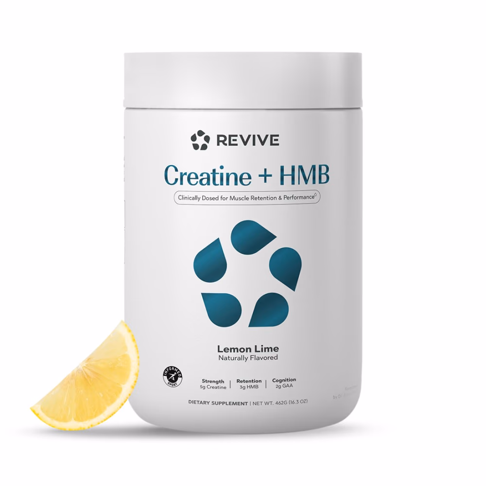 Revive Creatine + HMB 462gm – Lemon Lime | Clinically Dosed for Muscle Retention & Performance