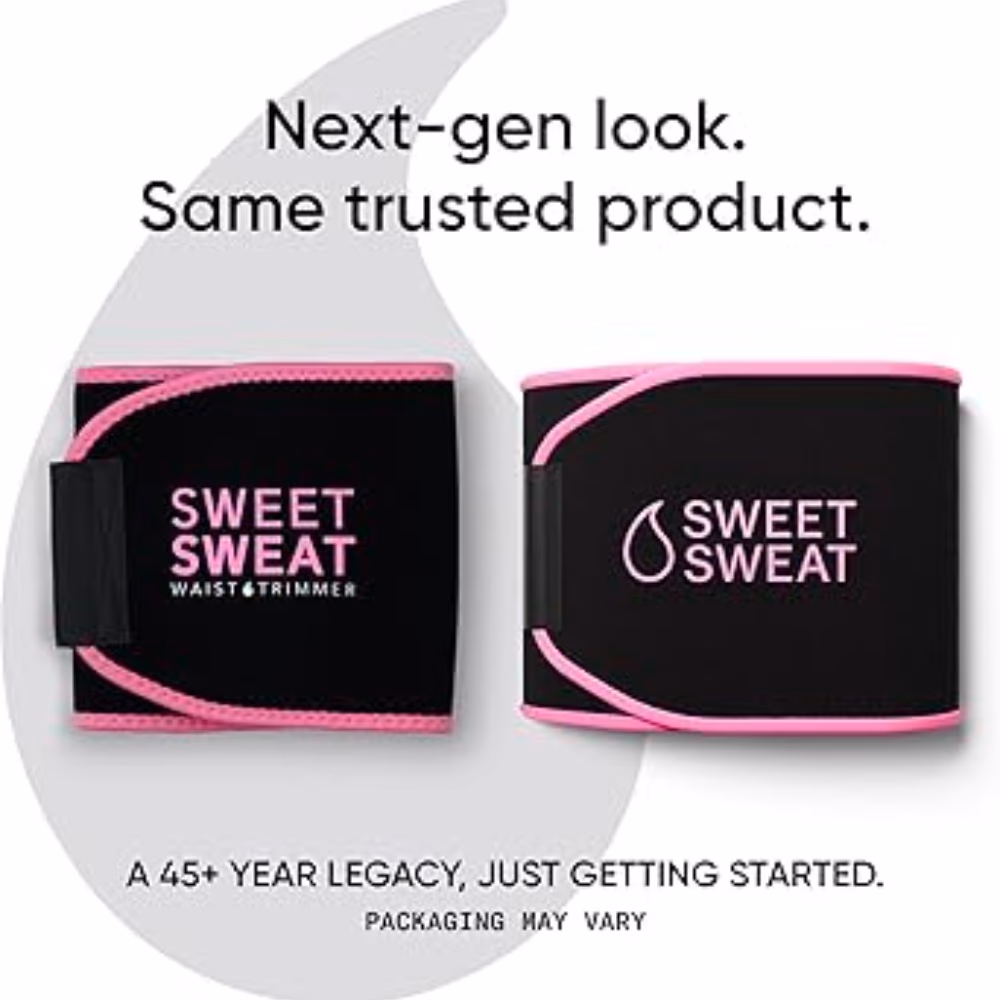 Sports Research Sweet Sweat Trimmer Pink Belt-M 3
