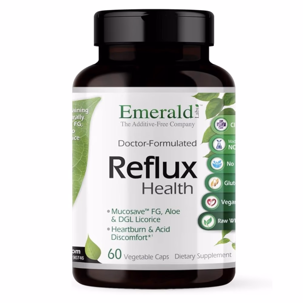 Emerald Reflux Health 60 Capsules – Digestive Support Supplement 1