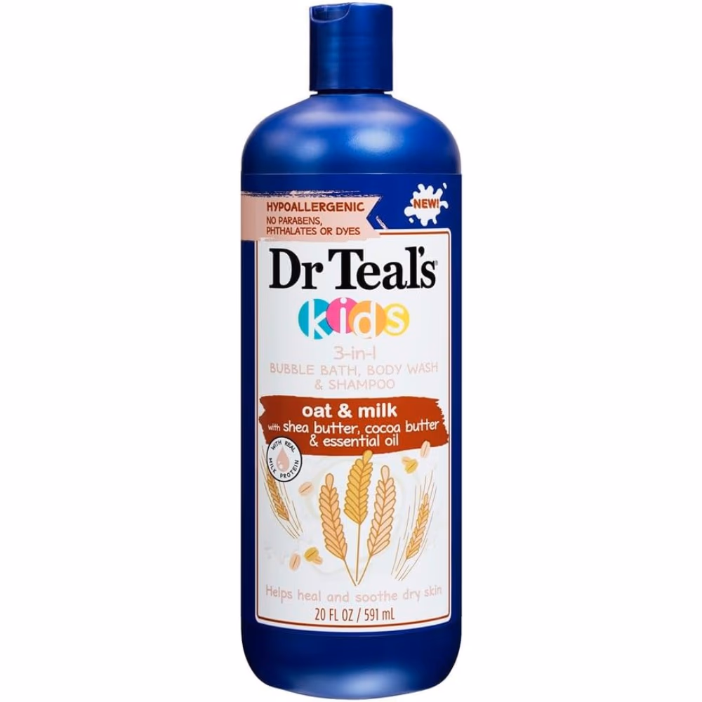 Dr Teal's Kids 3-In-1 Oat & Milk Body Wash Shampoo 591ml 1