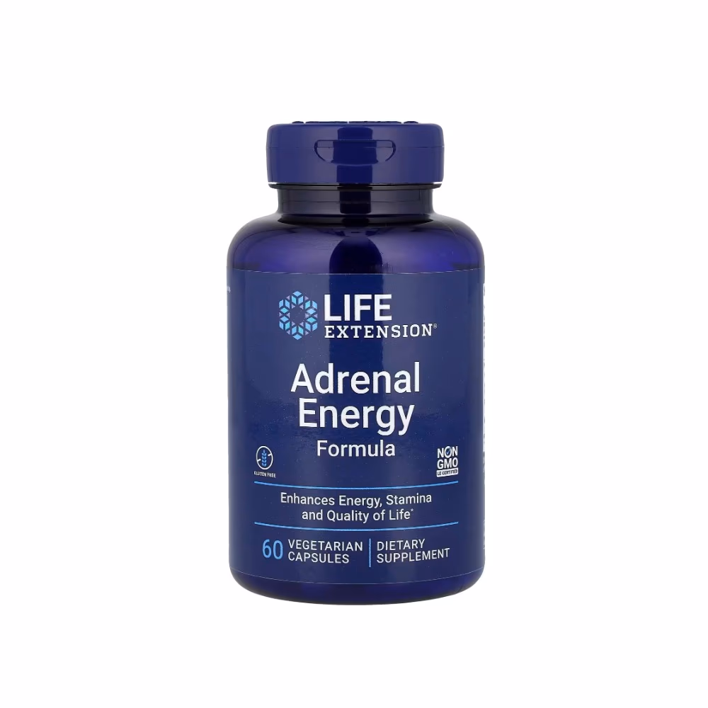 Life Extension Adrenal Energy Formula – 60 Vegetarian Capsules