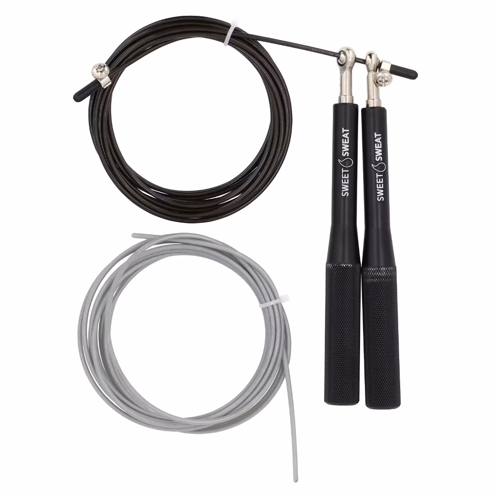 Sports Research Sweet Sweat Speed Rope - Black 3