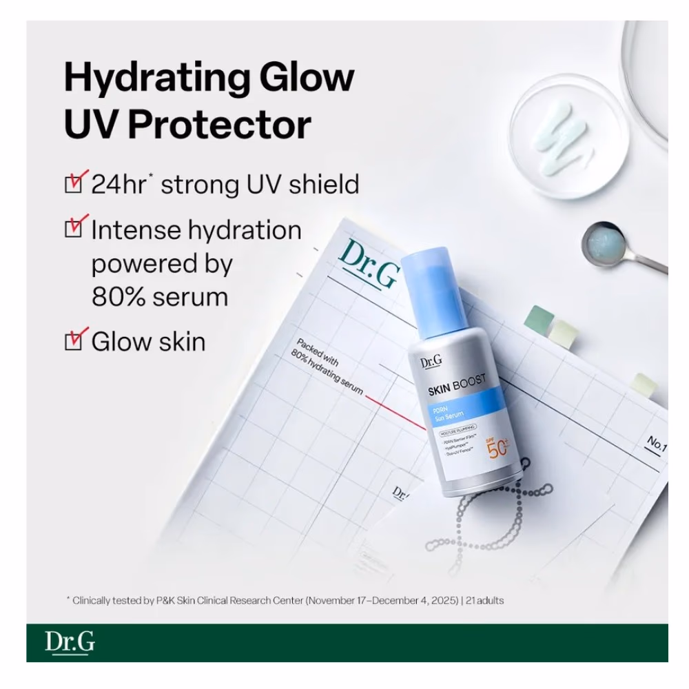 Dr.G Skin Boost PDRN Sun Serum 50ml – SPF50+ PA++++ | PDRN, Collagen & Hyaluronic Acid | 8-in-1 Environmental Protection 3