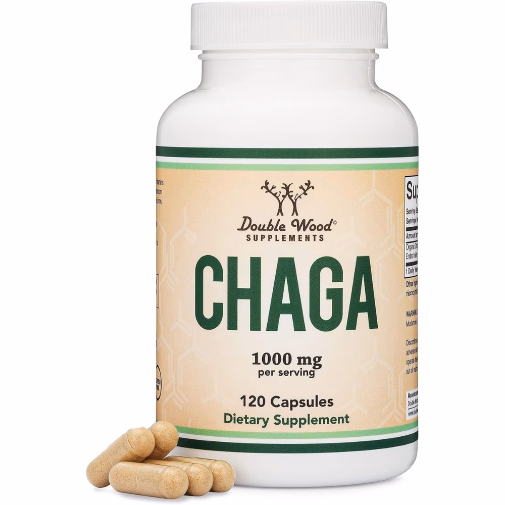 Double Wood Chaga 1000mg 120 Capsules 1