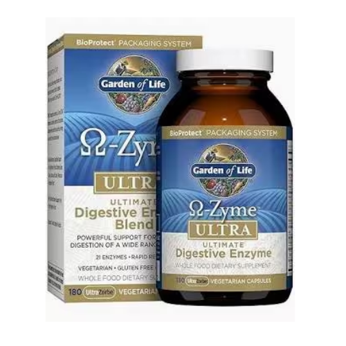 Garden Of Life O-Zyme Ultra Ultimate Digestive Enzyme VegCapsules 180S